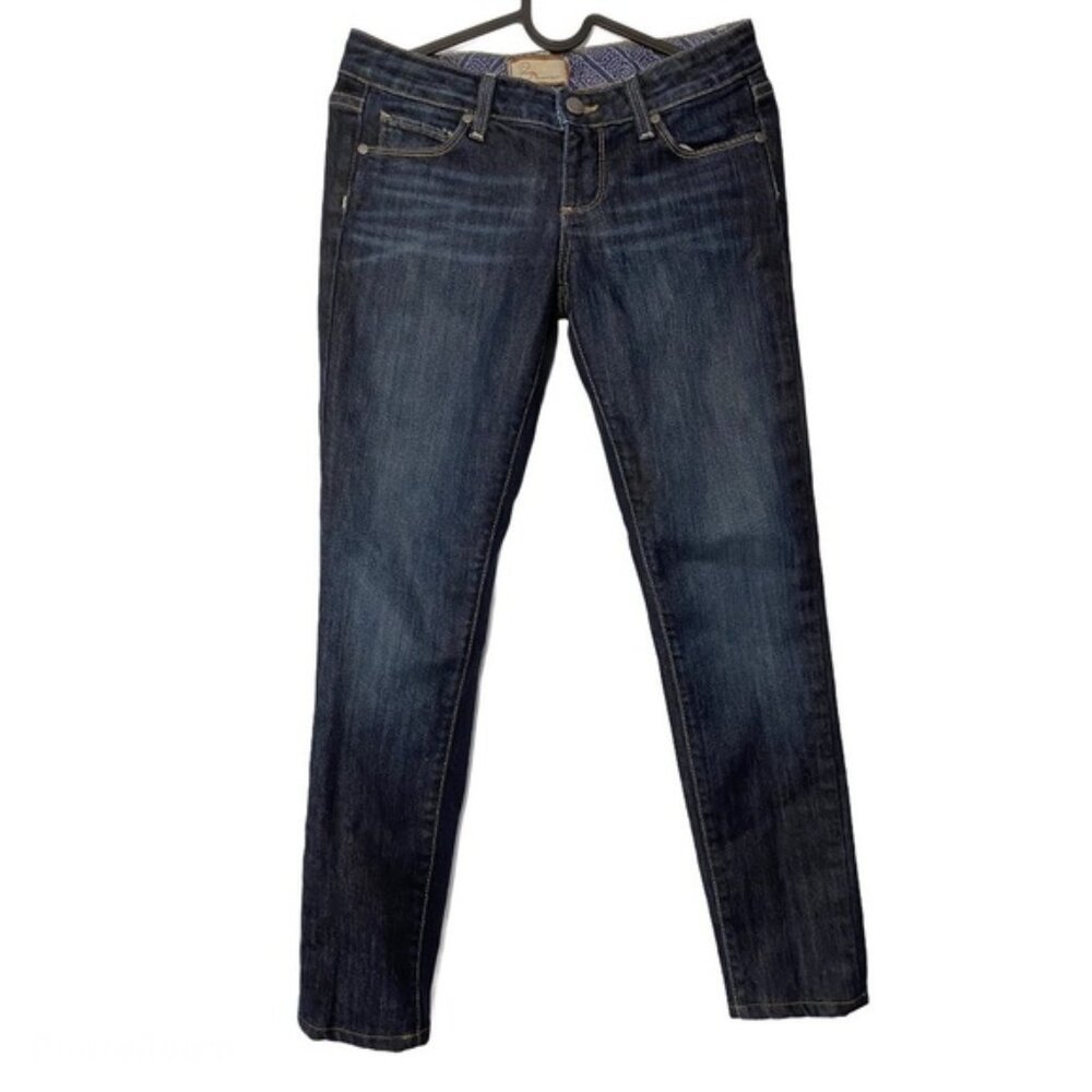paige Premium Denim Blue Heights Low Rise Jeans